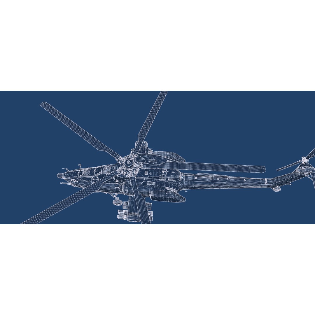 MI-28 Havoc Attack Helicopter 3D Model – PBR Game-Ready Asset, FBX, OBJ - View 42