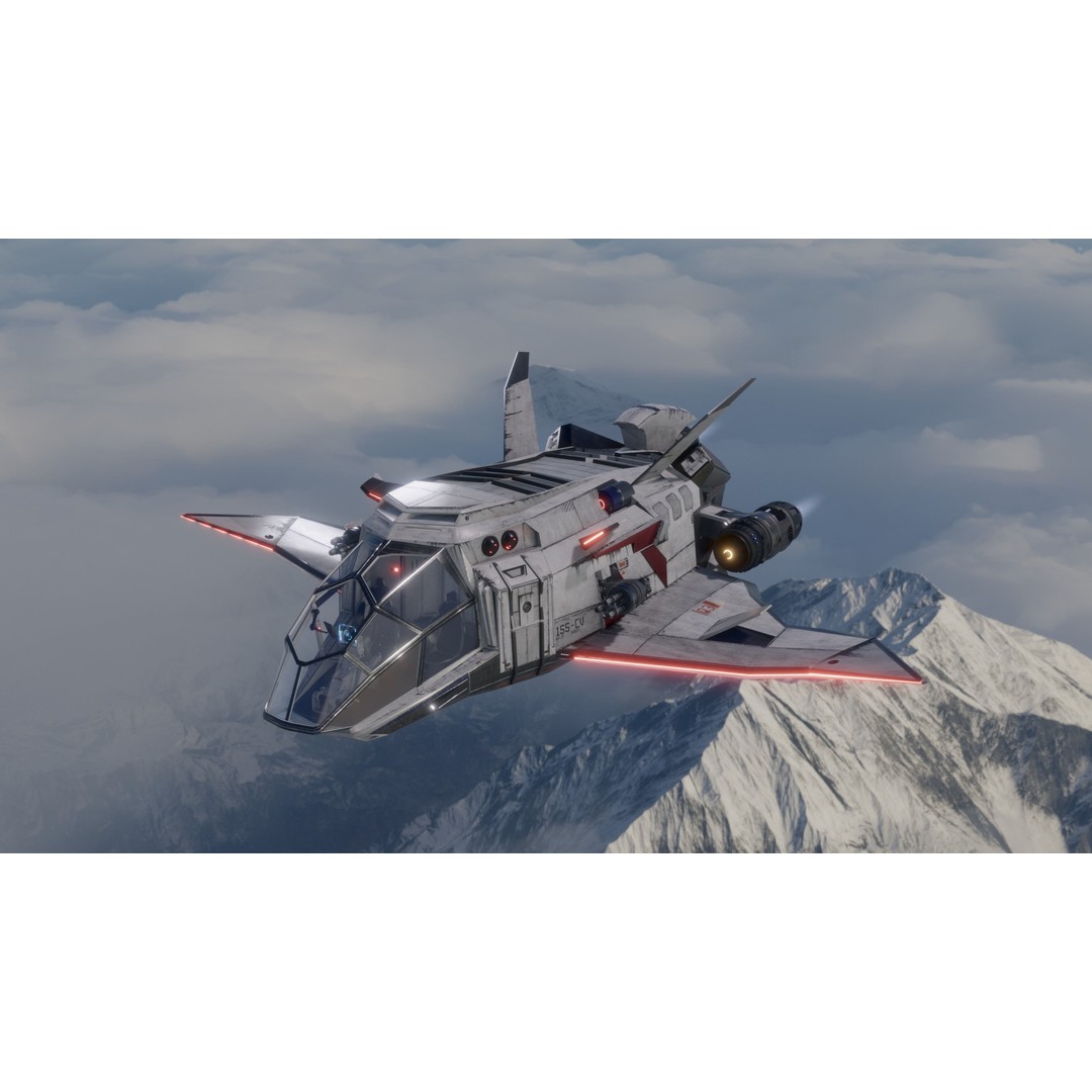 Sci-Fi Dropship 3D Model – Fully Rigged Low-Poly Game Asset, FBX - View 10