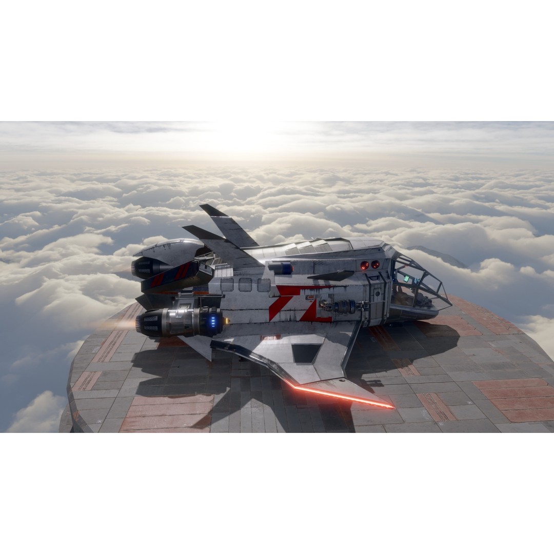 Sci-Fi Dropship 3D Model – Fully Rigged Low-Poly Game Asset, FBX - View 17