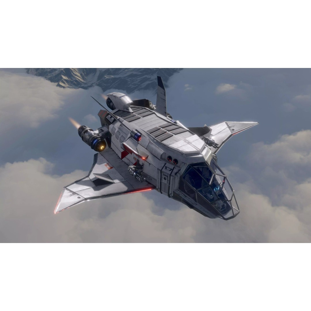 Sci-Fi Dropship 3D Model – Fully Rigged Low-Poly Game Asset, FBX - View 2