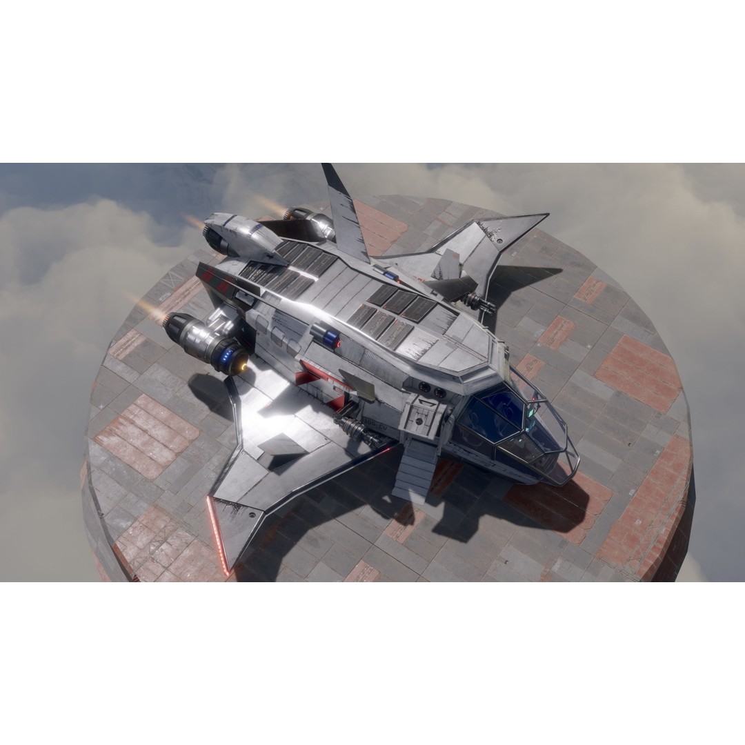 Sci-Fi Dropship 3D Model – Fully Rigged Low-Poly Game Asset, FBX - View 21