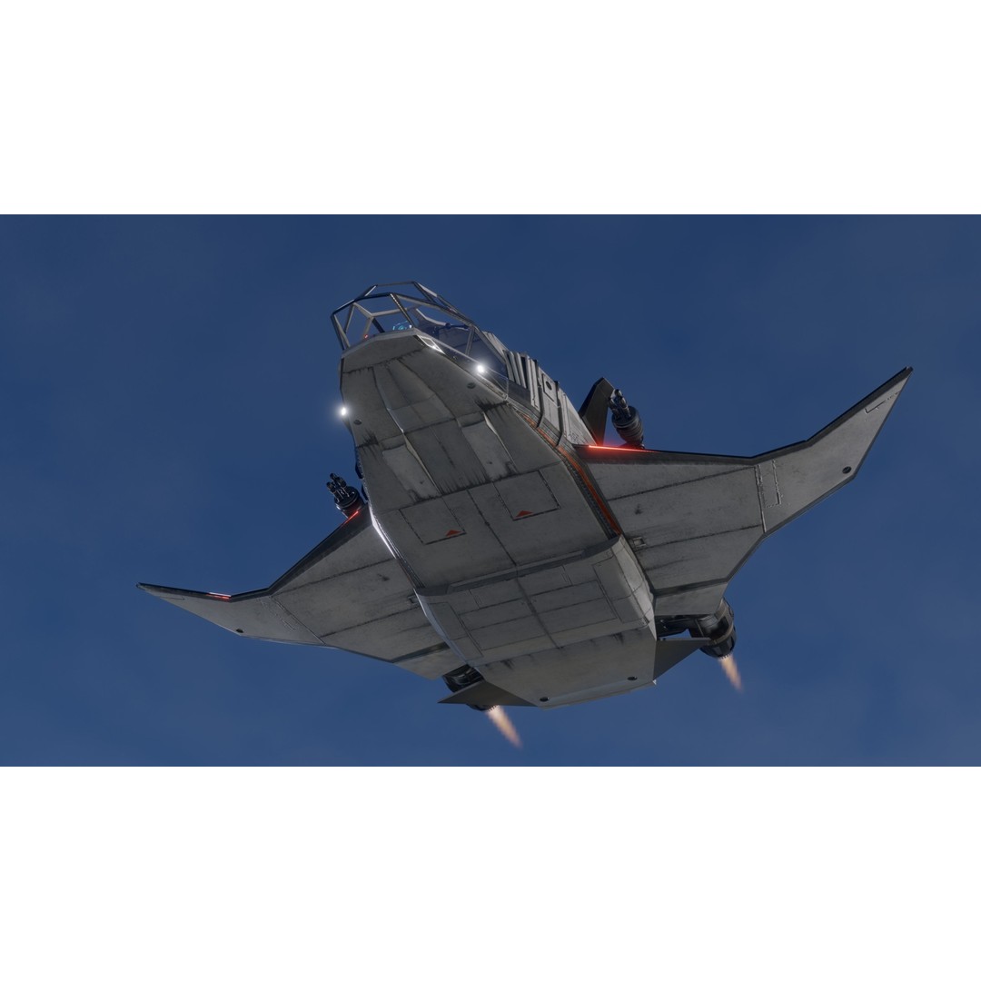 Sci-Fi Dropship 3D Model – Fully Rigged Low-Poly Game Asset, FBX - View 24