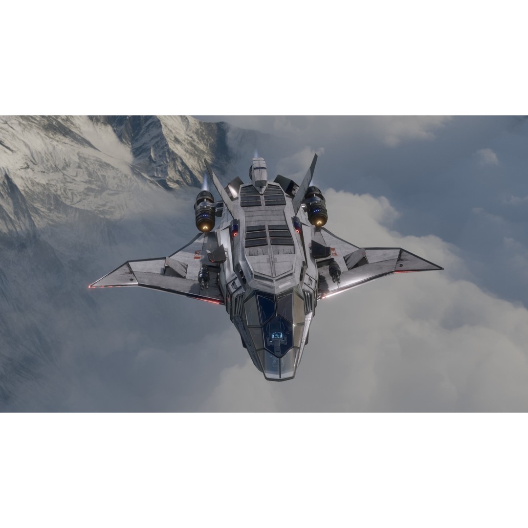 Sci-Fi Dropship 3D Model – Fully Rigged Low-Poly Game Asset, FBX - View 6