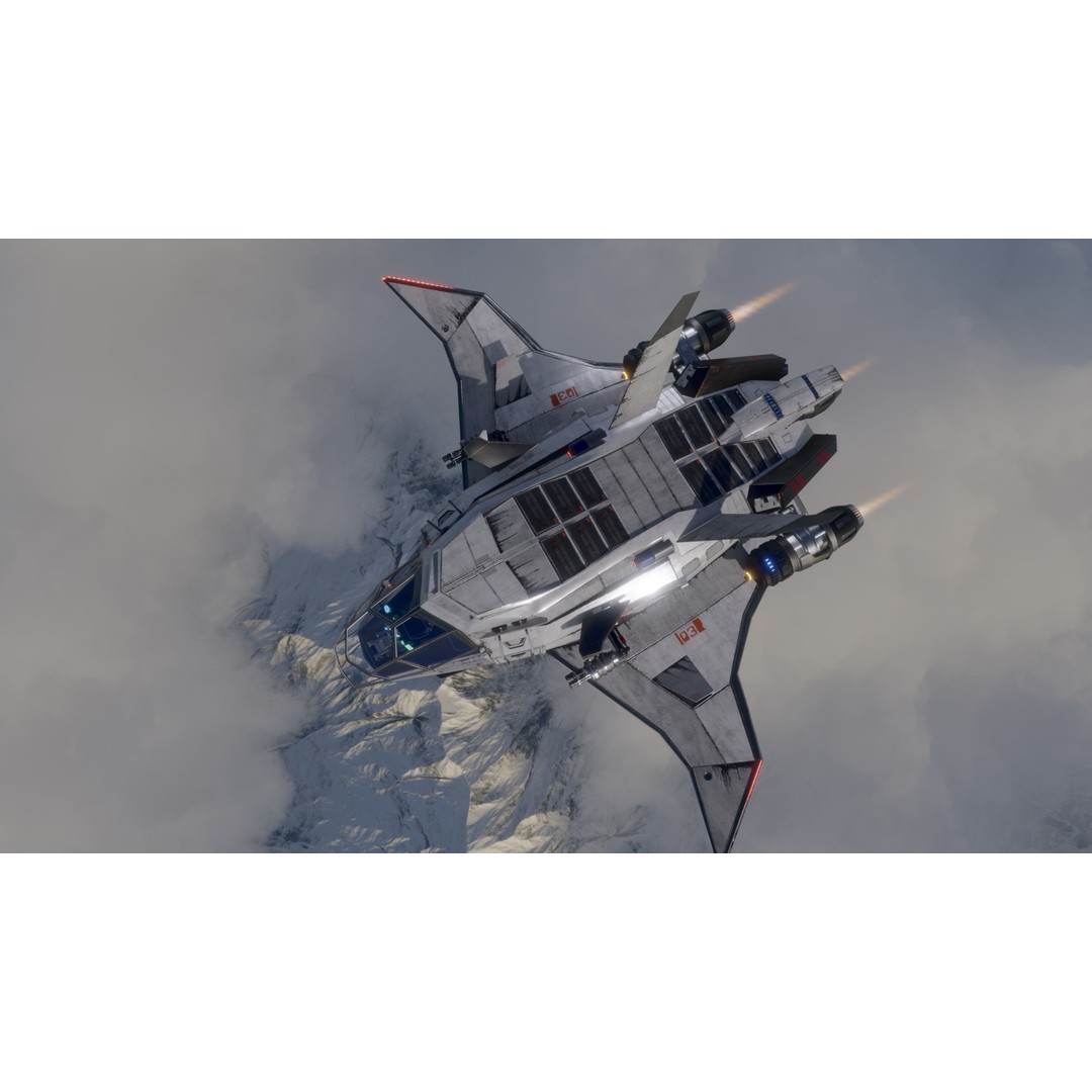 Sci-Fi Dropship 3D Model – Fully Rigged Low-Poly Game Asset, FBX - View 7