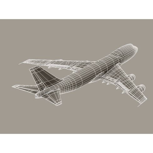 Boeing 747-200 Air France 3D Model – High Poly Animated Aircraft, FBX, OBJ
