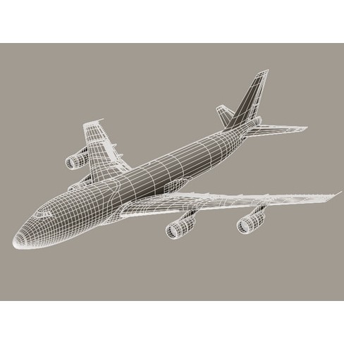 Boeing 747-200 Air France 3D Model – High Poly Animated Aircraft, FBX, OBJ - View 16