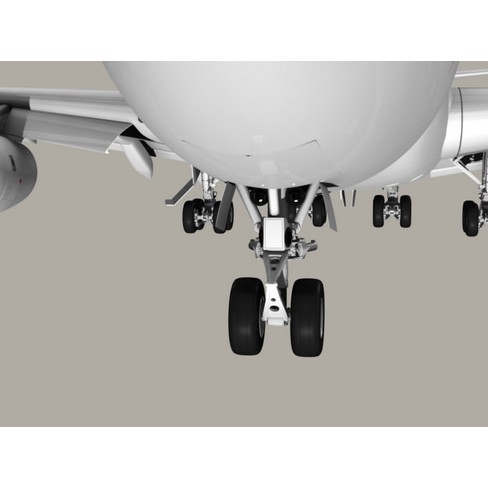 Boeing 747-200 Air France 3D Model – High Poly Animated Aircraft, FBX, OBJ - View 6