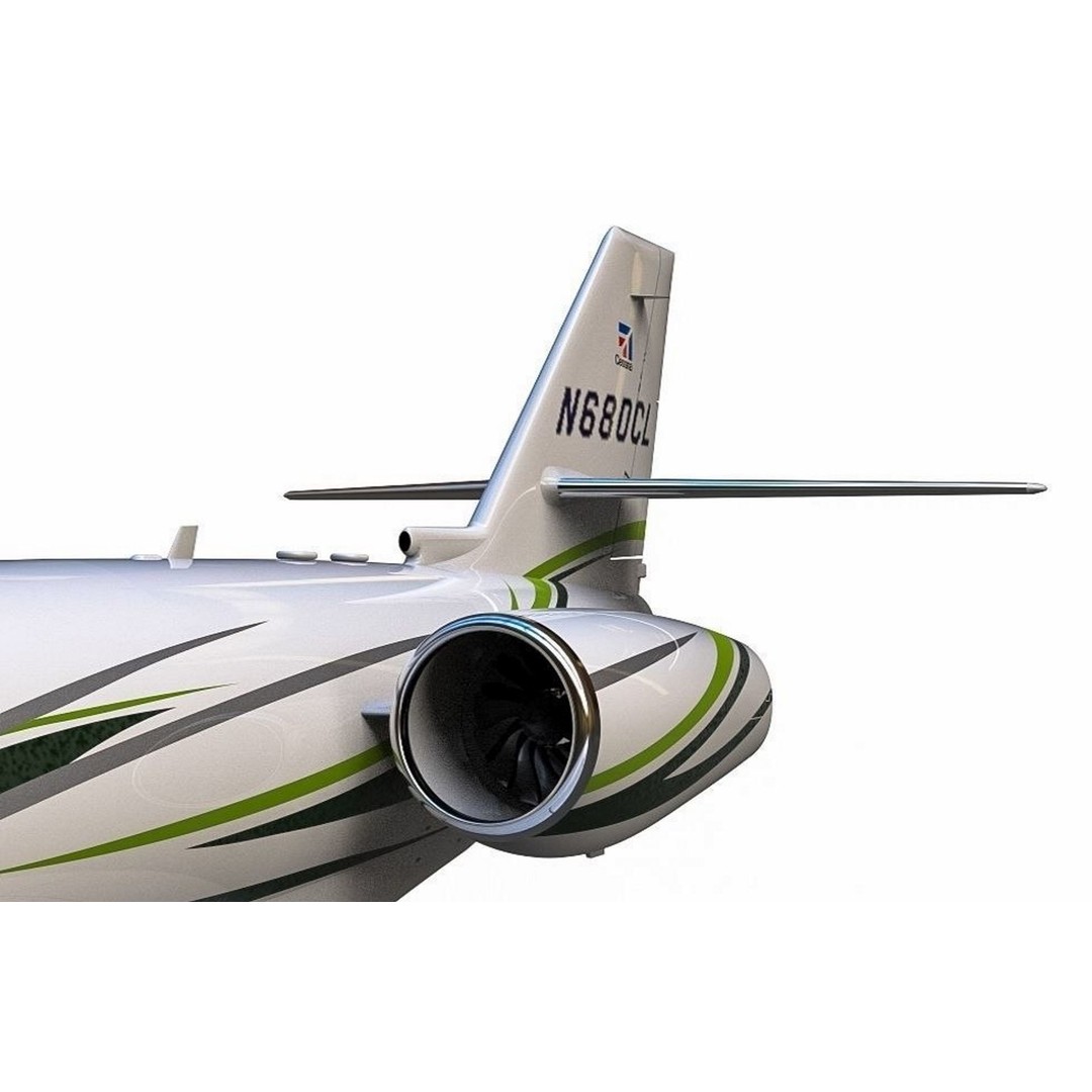 Cessna Citation Latitude 3D Model – High Poly Aircraft, FBX/OBJ - View 14