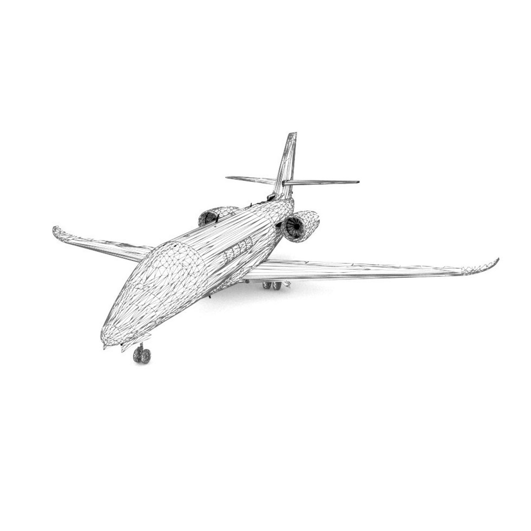 Cessna Citation Latitude 3D Model – High Poly Aircraft, FBX/OBJ - View 15