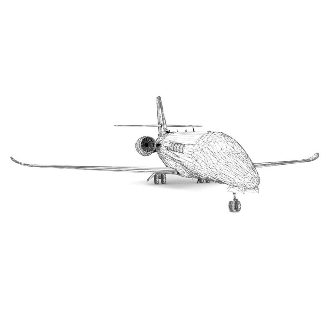 Cessna Citation Latitude 3D Model – High Poly Aircraft, FBX/OBJ - View 18