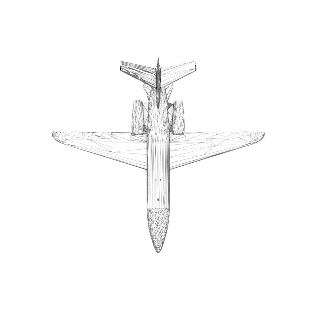 Cessna Citation Latitude 3D Model – High Poly Aircraft, FBX/OBJ - View 19