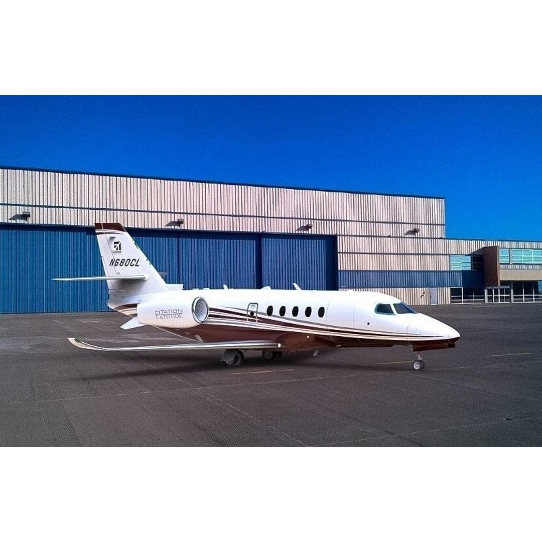 Cessna Citation Latitude 3D Model – High Poly Aircraft, FBX/OBJ - View 3