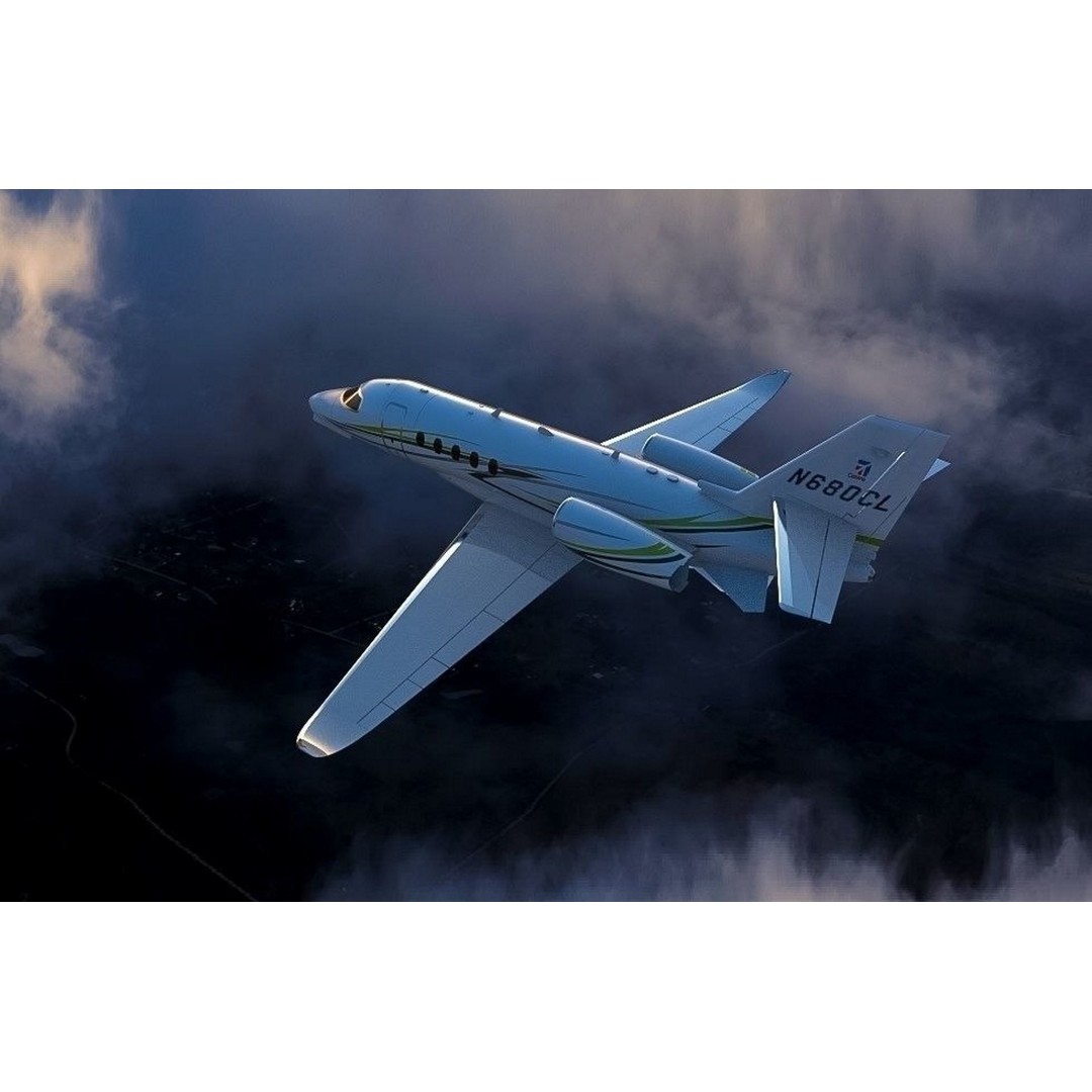 Cessna Citation Latitude 3D Model – High Poly Aircraft, FBX/OBJ - View 4