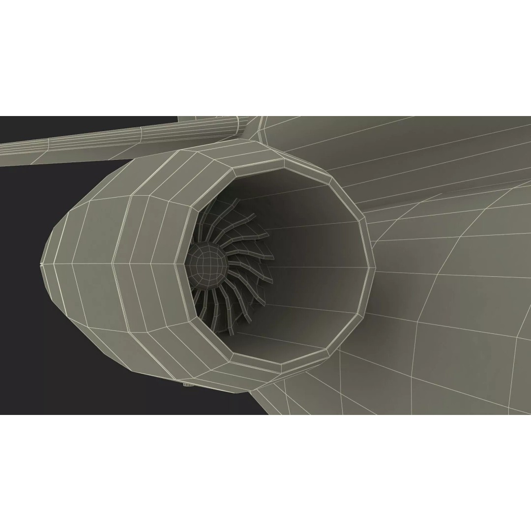 Business Jet Plane 3D Model – Rigged PBR Asset for Animation
