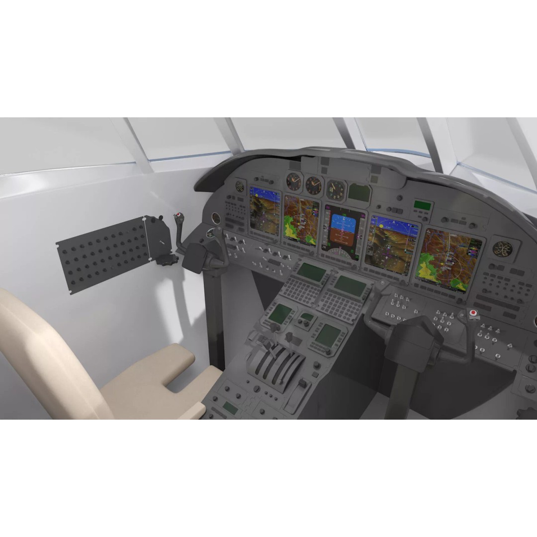 Business Jet Plane 3D Model – Rigged PBR Asset for Animation - View 17