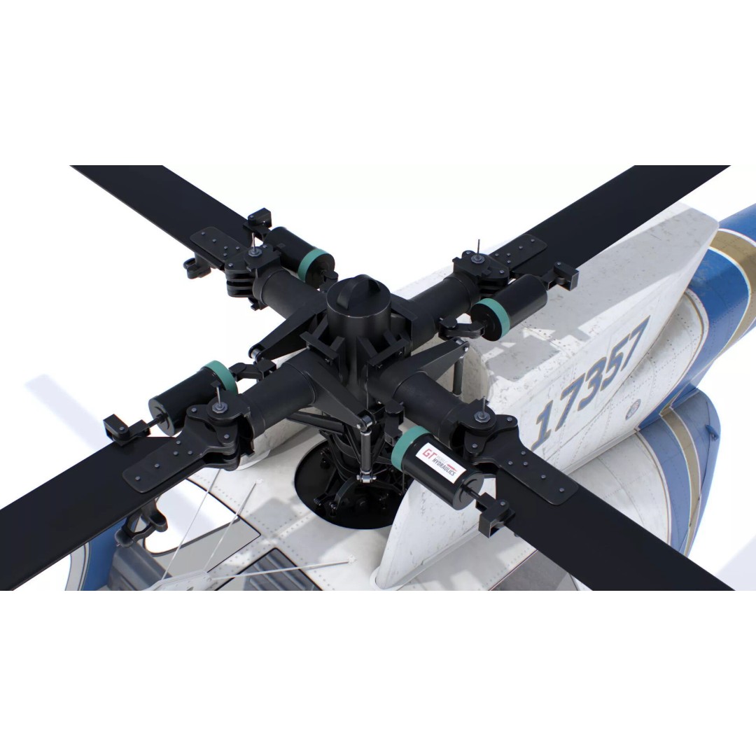 Hughes OH-6 Police Surveillance Helicopter 3D Model – PBR Game-Ready FBX - View 16
