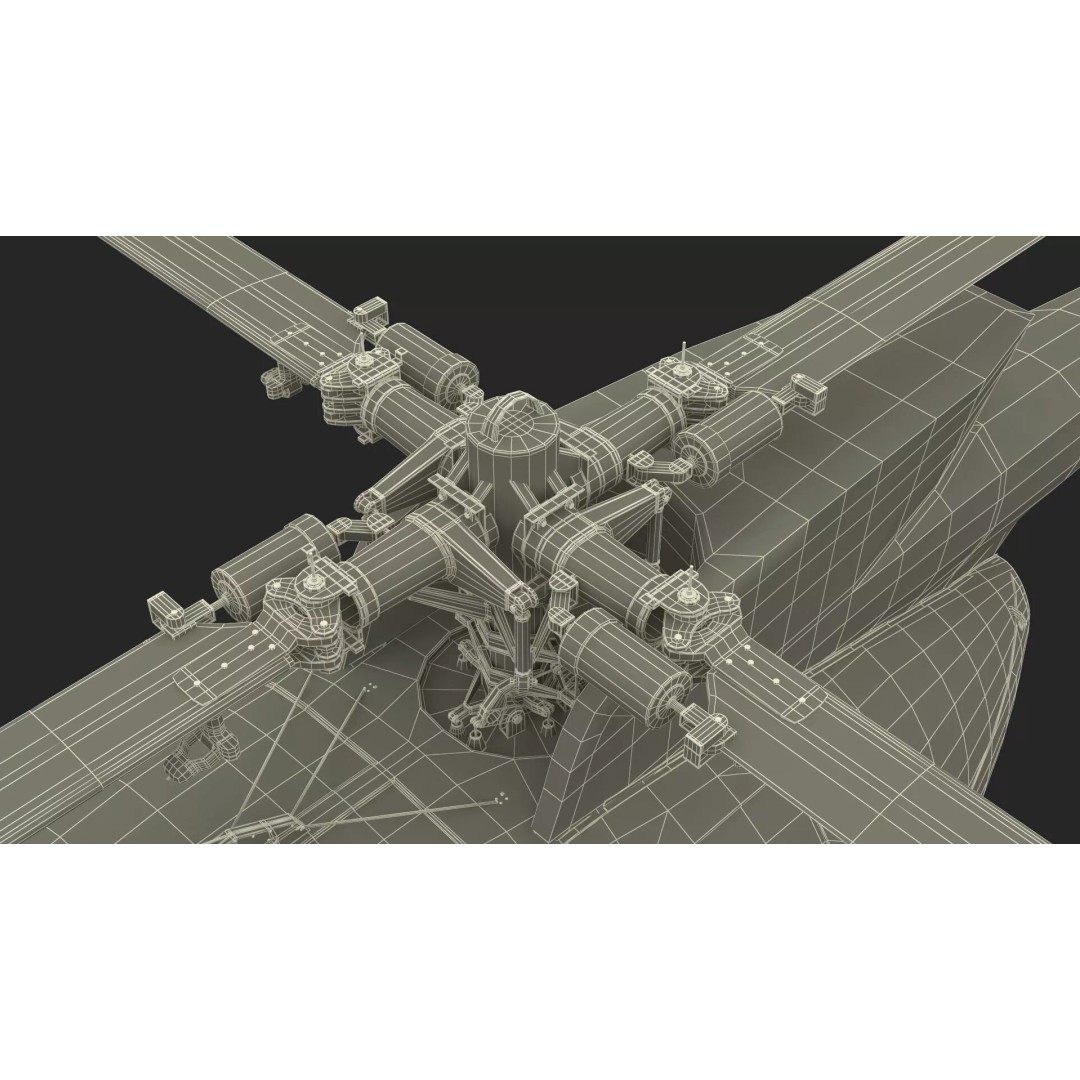 Hughes OH-6 Police Surveillance Helicopter 3D Model – PBR Game-Ready FBX - View 41