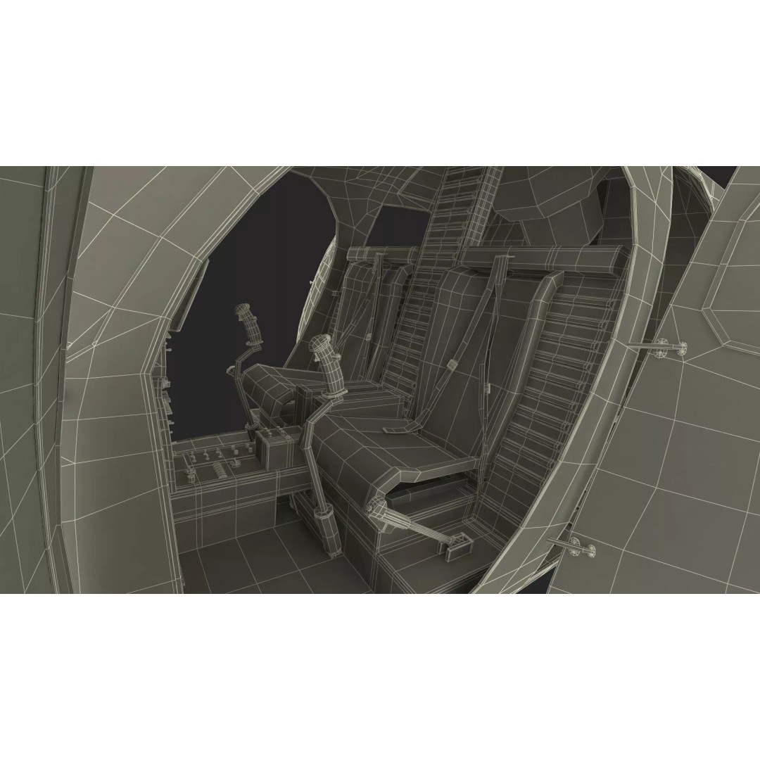 Hughes OH-6 Police Surveillance Helicopter 3D Model – PBR Game-Ready FBX - View 46