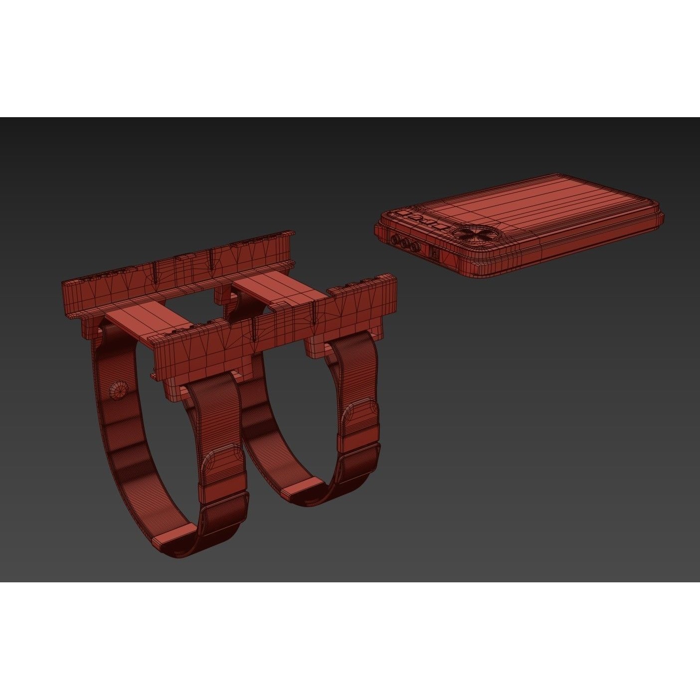 Military Wrist Tablet - Low-Poly Game-Ready 3D Model