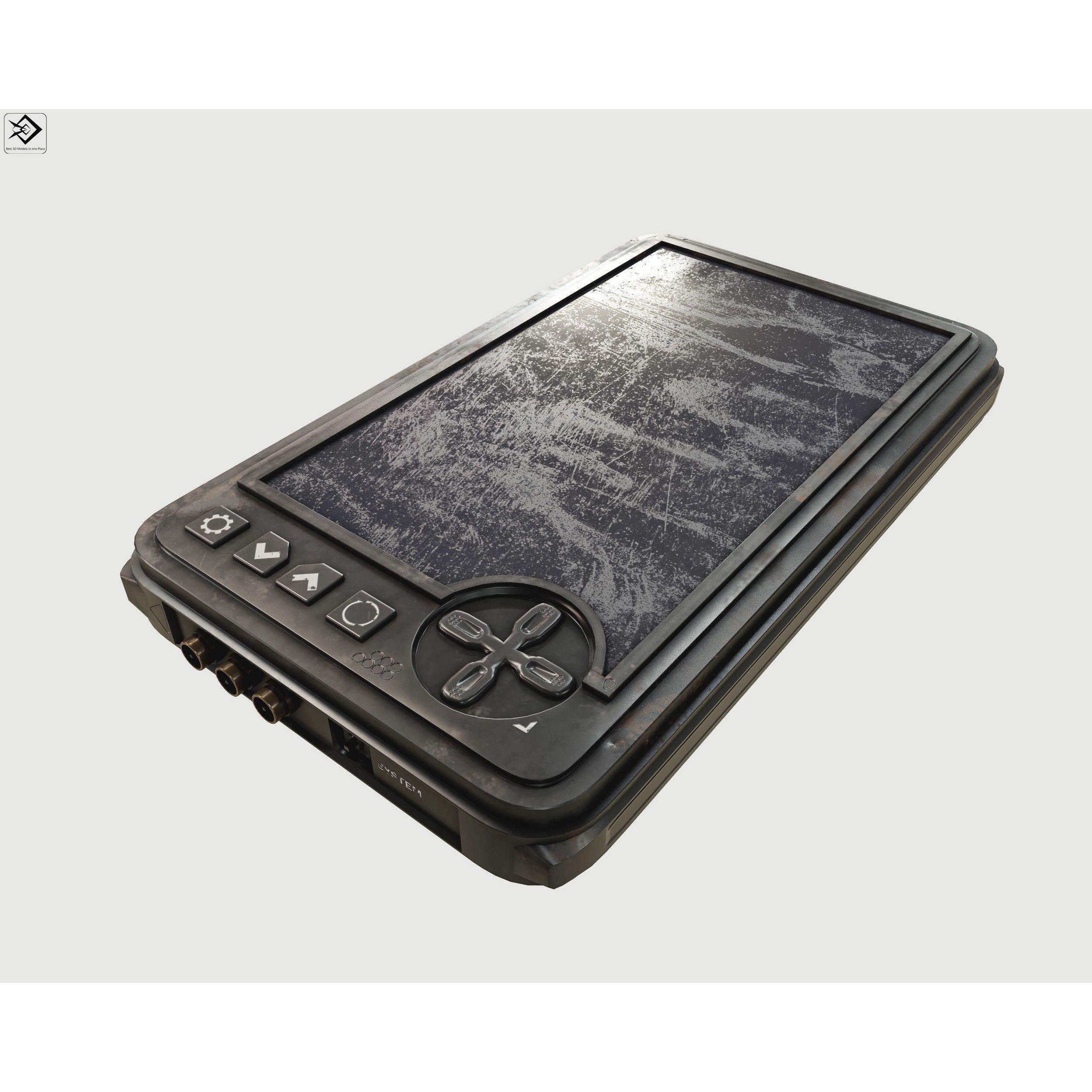 Military Wrist Tablet - Low-Poly Game-Ready 3D Model - View 14