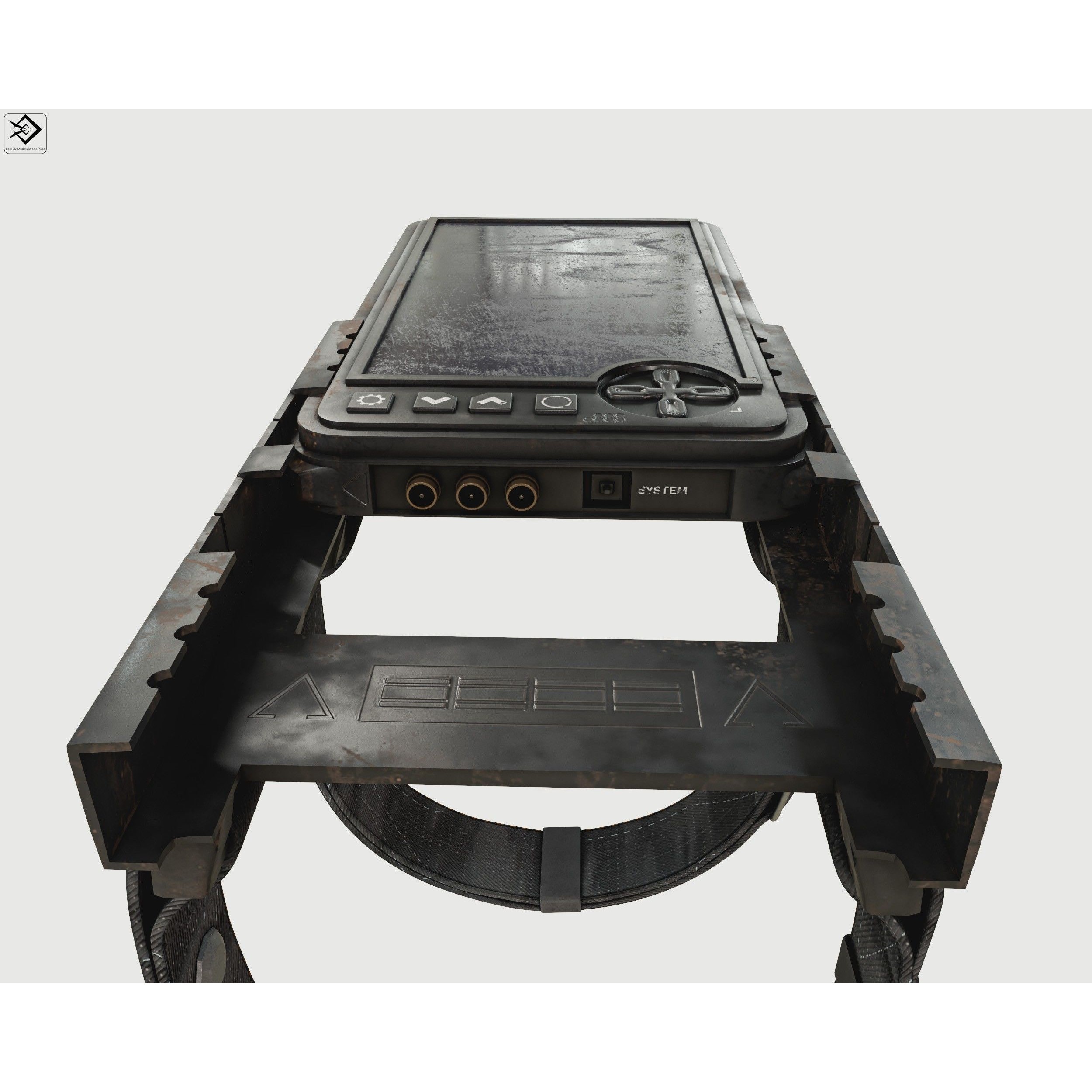 Military Wrist Tablet - Low-Poly Game-Ready 3D Model - View 5