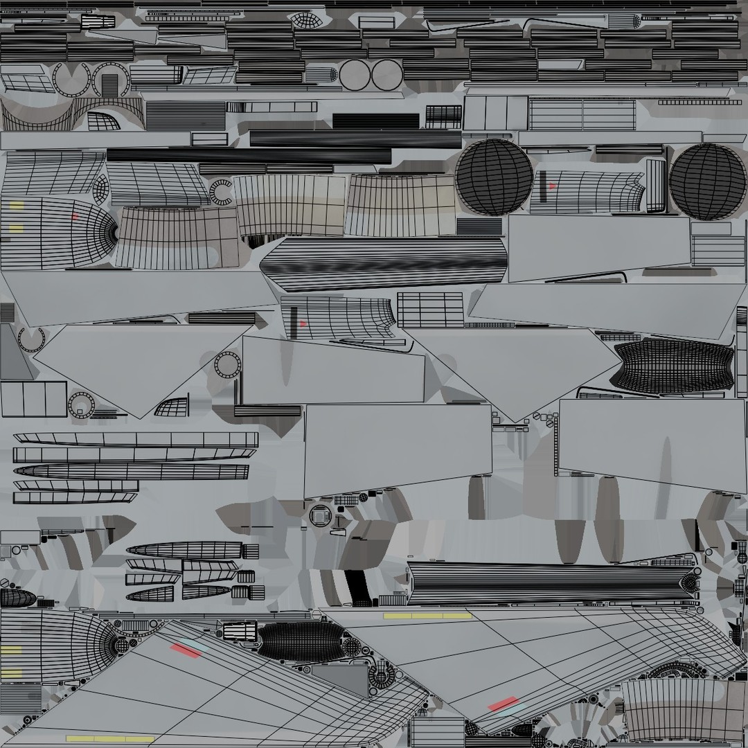 Eurofighter Typhoon 3D Model – Low Poly Military Jet, Game Ready - View 62