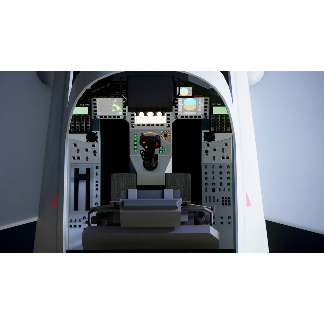 Eurofighter Typhoon 3D Model – Low Poly Military Jet, Game Ready - View 8