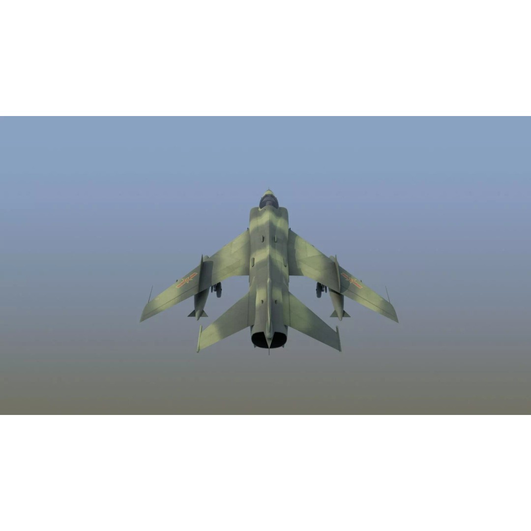 Q5 Fantan 3D Model – Game Ready Military Aircraft, FBX - View 11