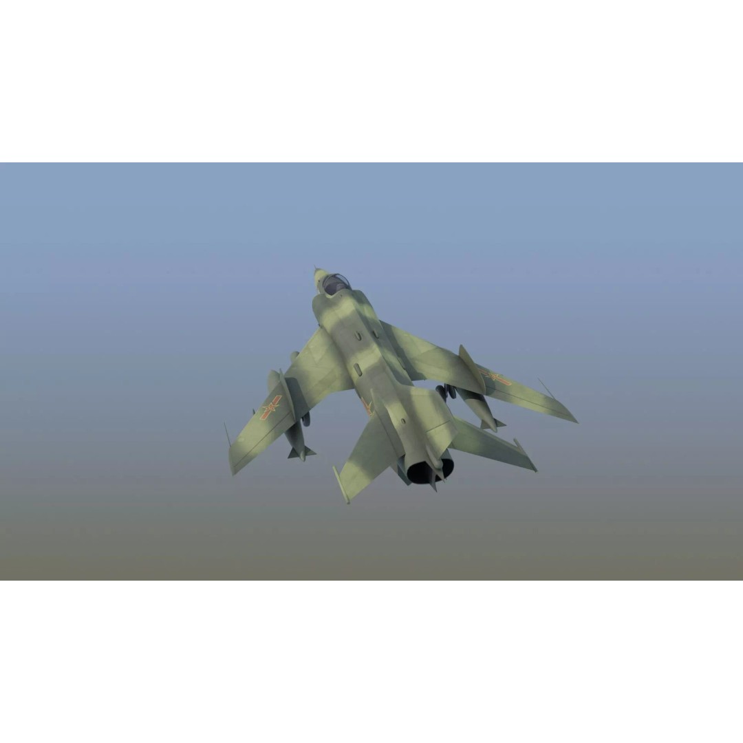 Q5 Fantan 3D Model – Game Ready Military Aircraft, FBX - View 12