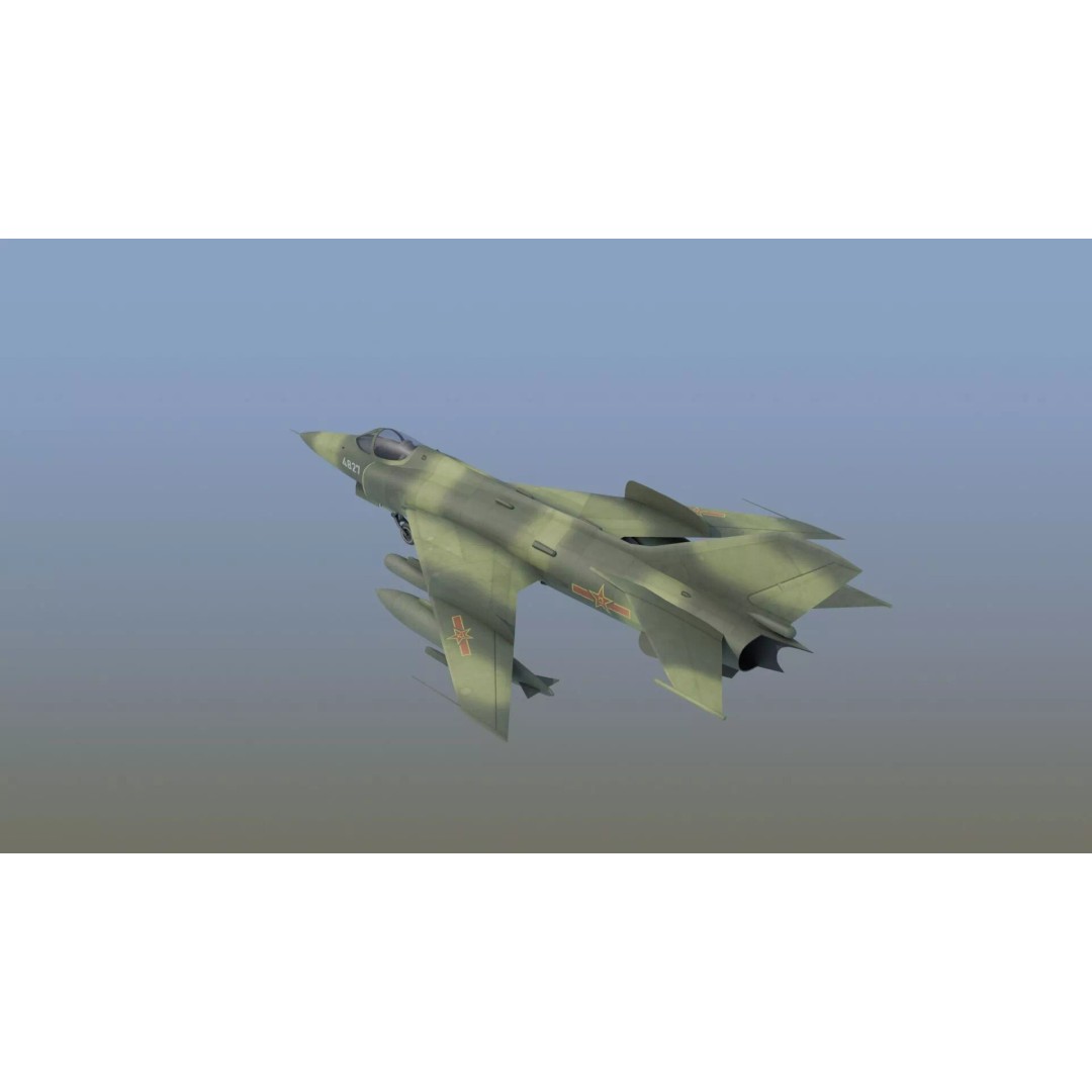 Q5 Fantan 3D Model – Game Ready Military Aircraft, FBX - View 14
