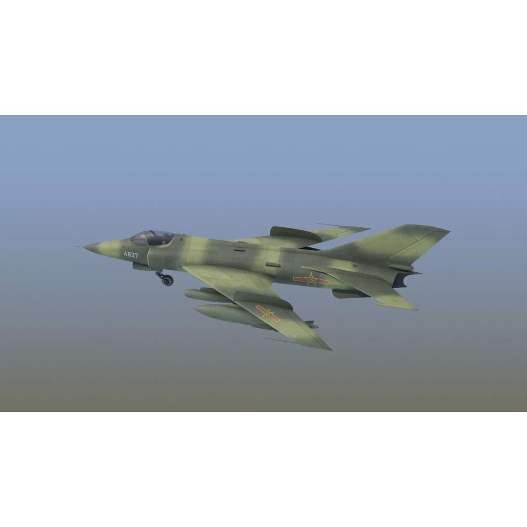 Q5 Fantan 3D Model – Game Ready Military Aircraft, FBX - View 16