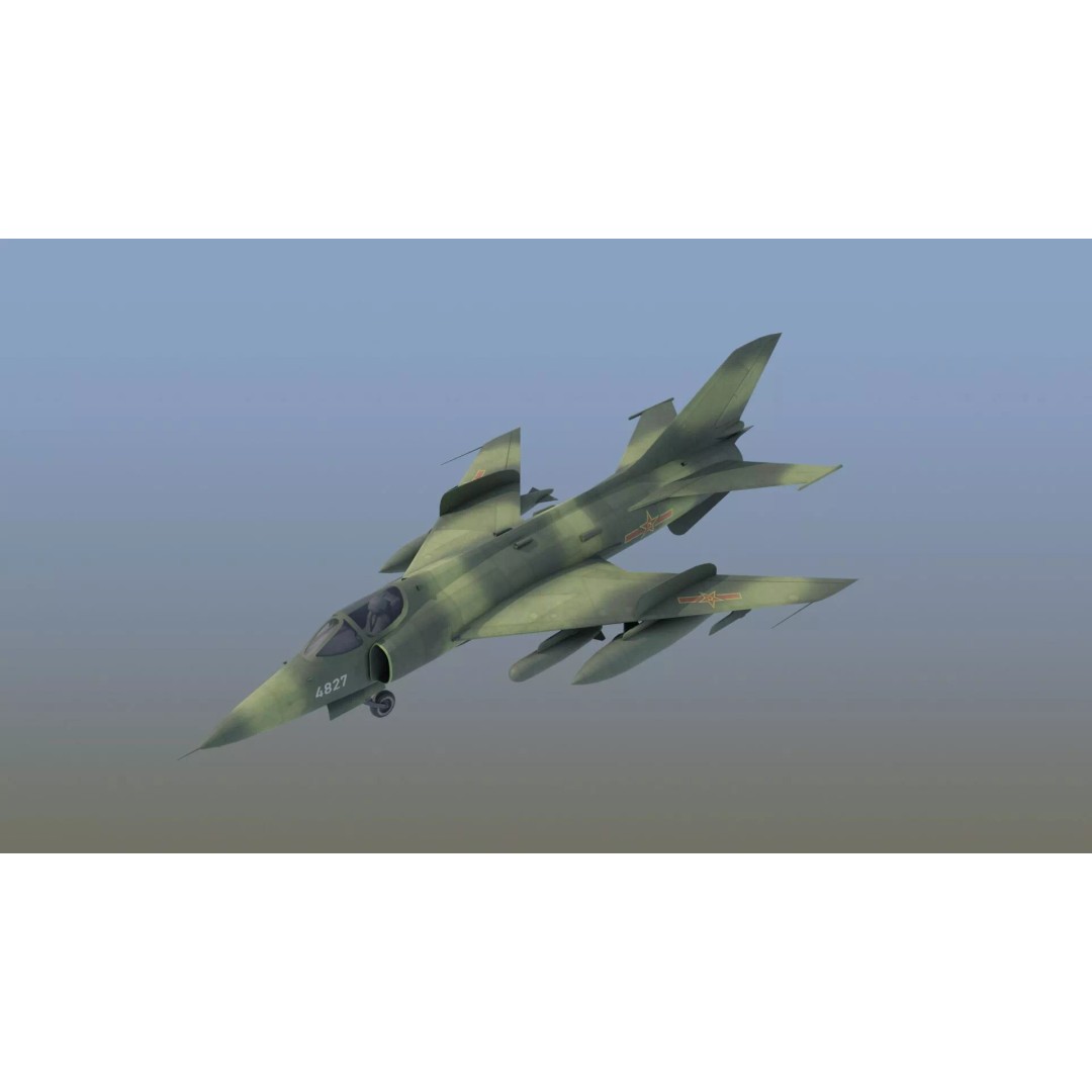 Q5 Fantan 3D Model – Game Ready Military Aircraft, FBX - View 20