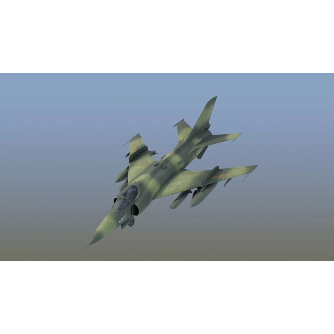 Q5 Fantan 3D Model – Game Ready Military Aircraft, FBX - View 21