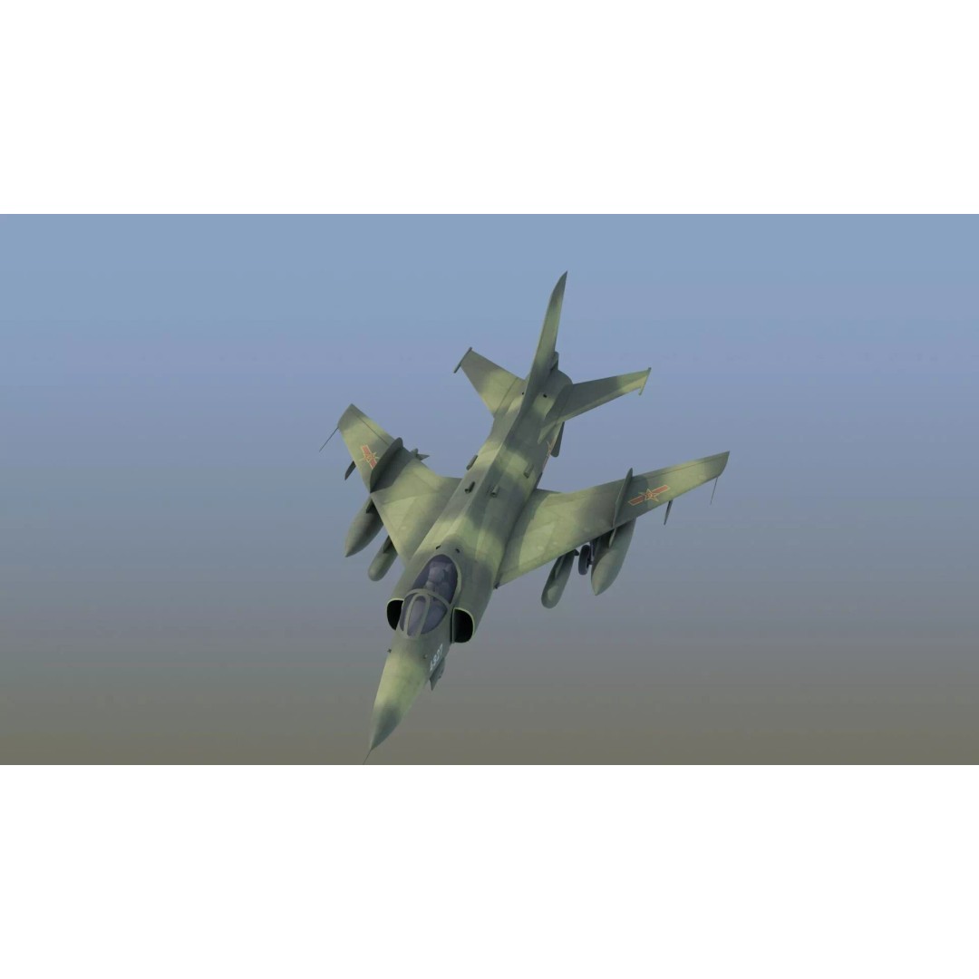 Q5 Fantan 3D Model – Game Ready Military Aircraft, FBX - View 22