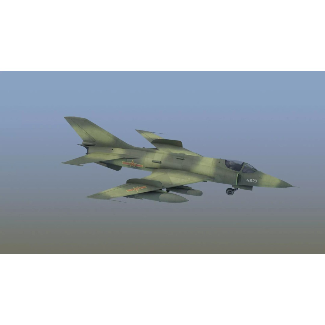 Q5 Fantan 3D Model – Game Ready Military Aircraft, FBX - View 4