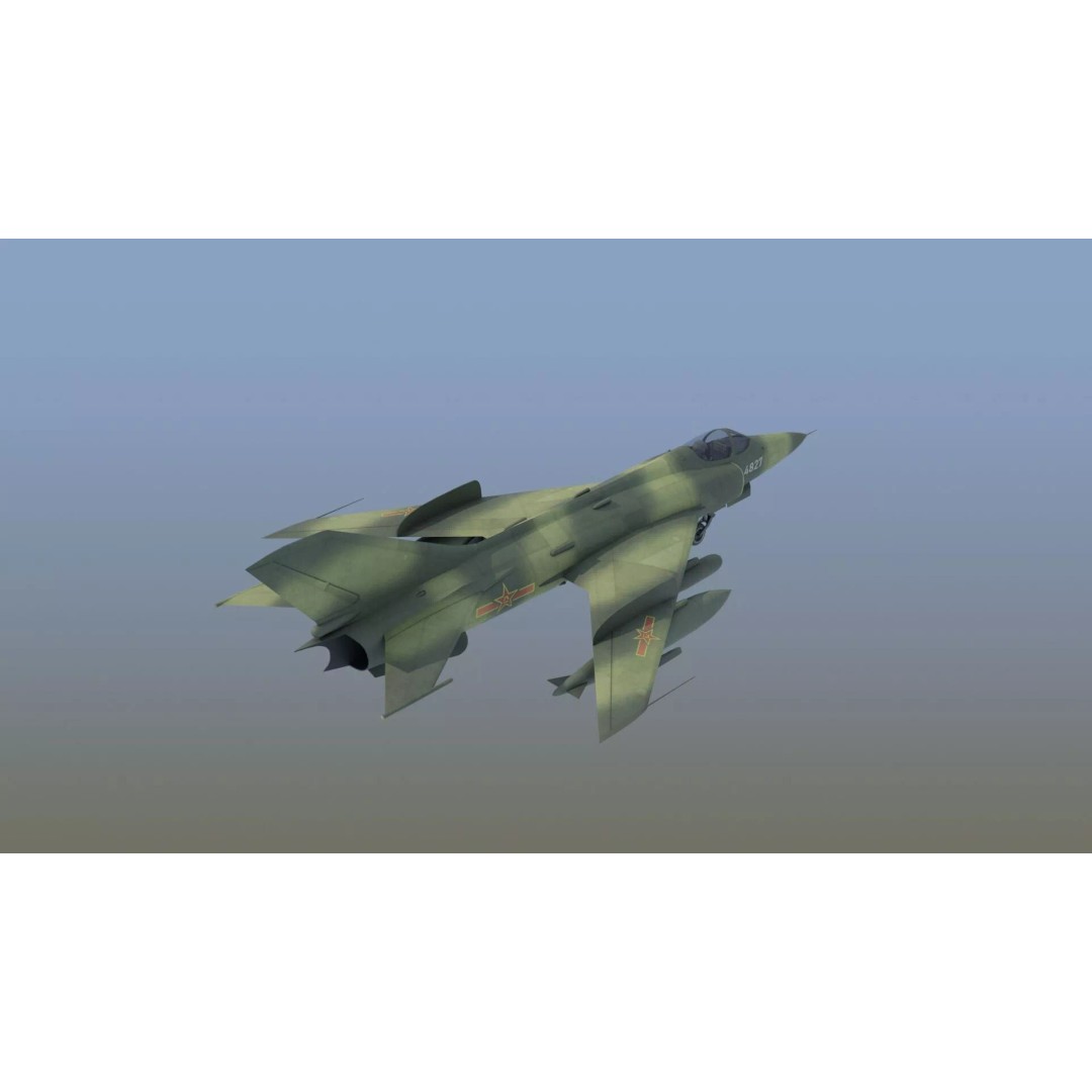 Q5 Fantan 3D Model – Game Ready Military Aircraft, FBX - View 8