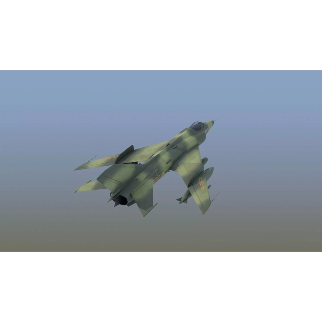 Q5 Fantan 3D Model – Game Ready Military Aircraft, FBX - View 9