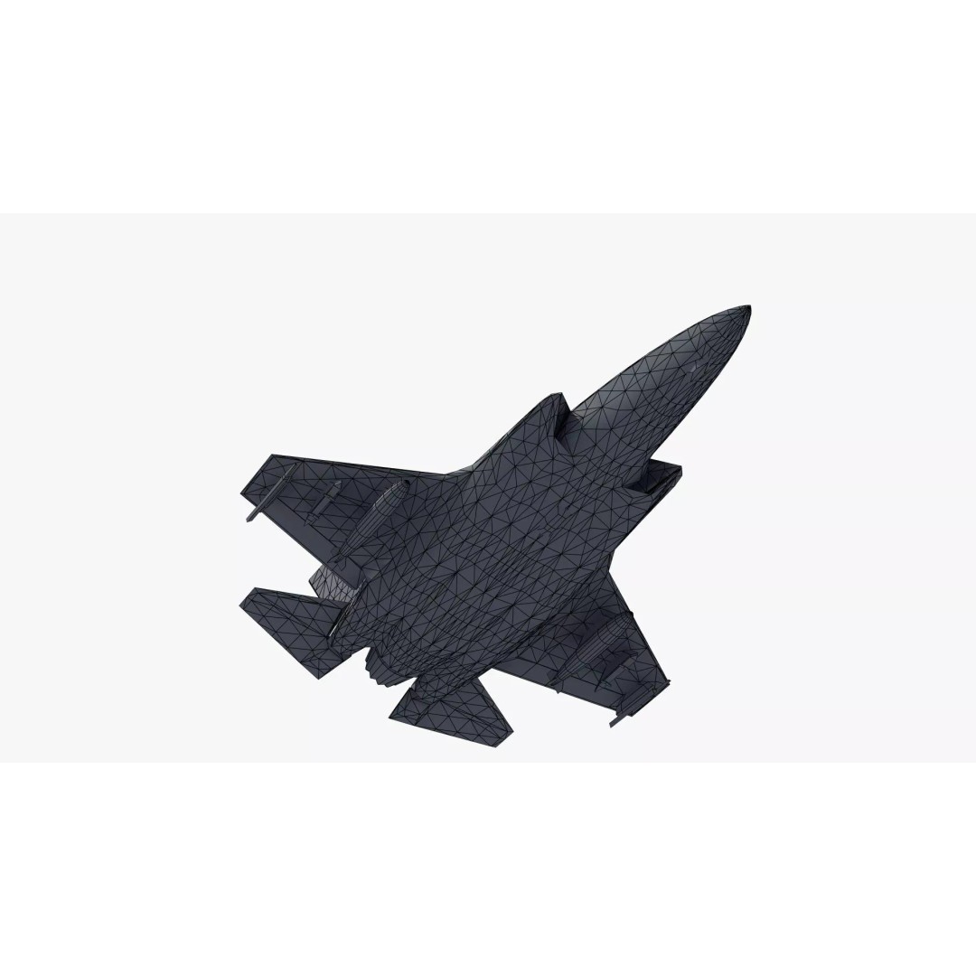 F35A Lightning II 3D Model – Low Poly Military Aircraft, FBX