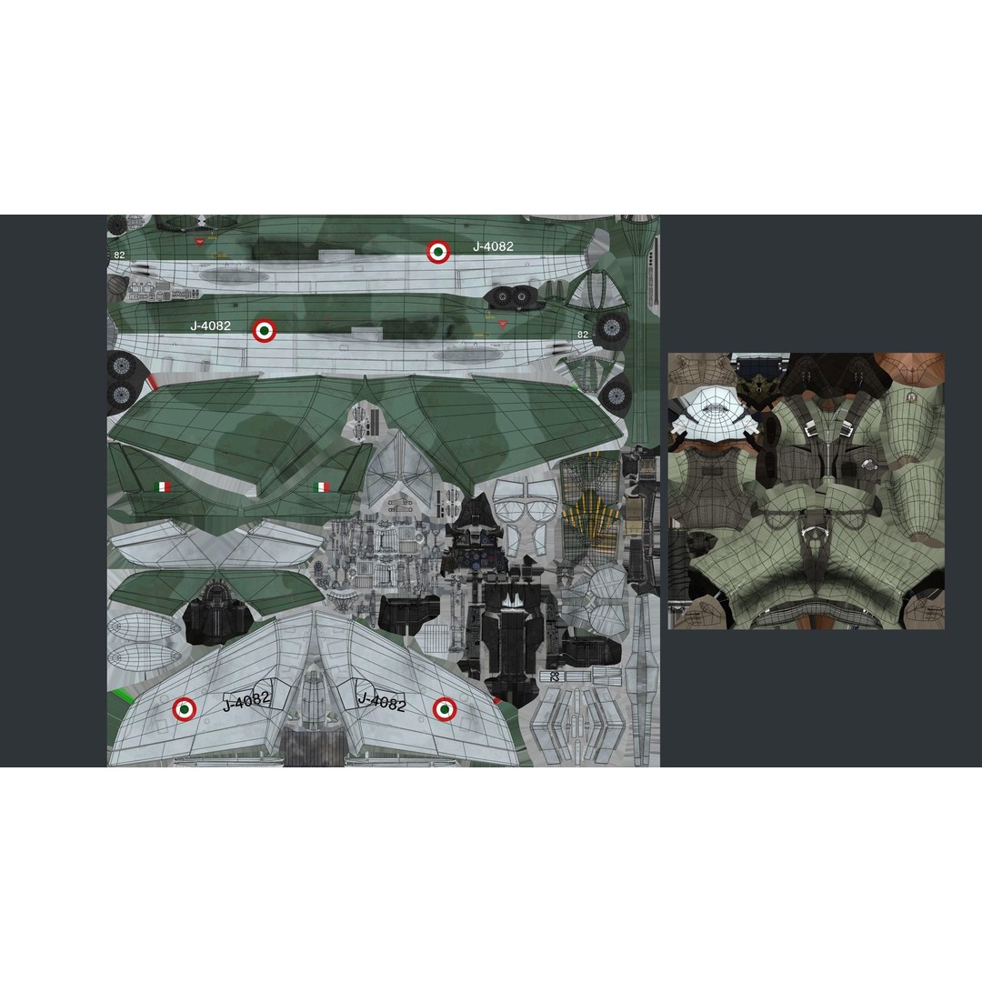 Hawker Hunter MK56 3D Model – Low Poly Game-Ready Aircraft, FBX - View 16