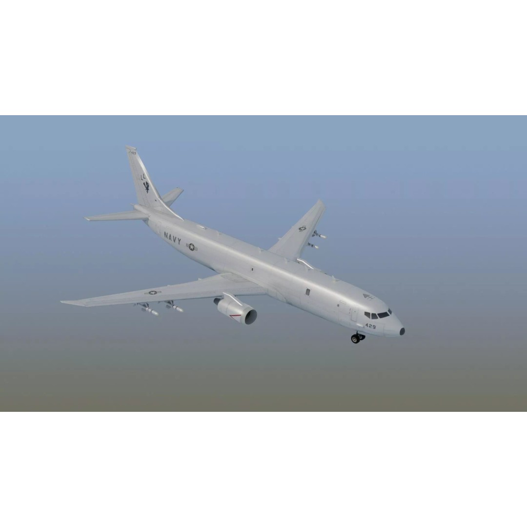 P-8 Poseidon 3D Model – Game Ready Military Aircraft, FBX, OBJ