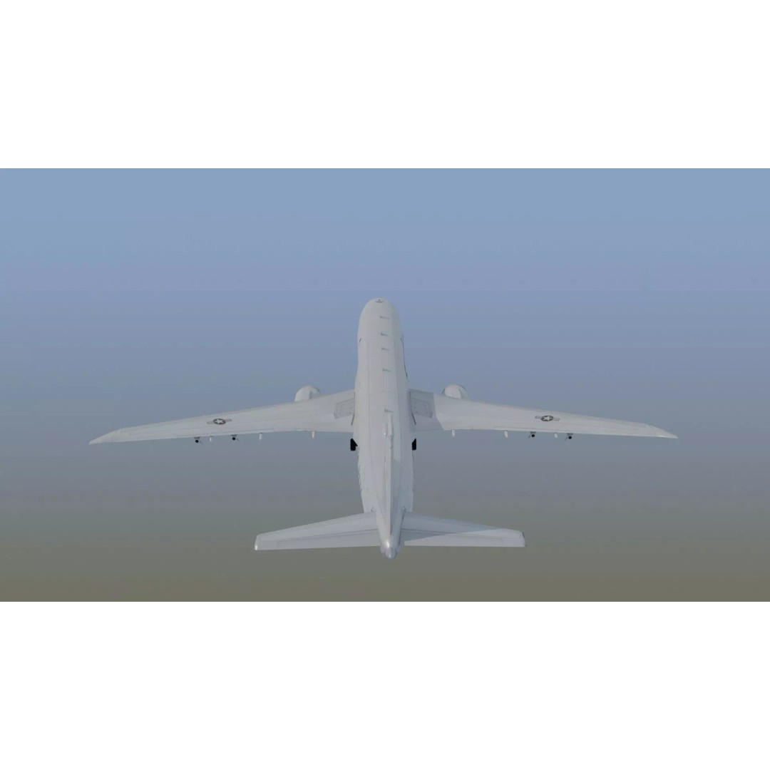 P-8 Poseidon 3D Model – Game Ready Military Aircraft, FBX, OBJ - View 10