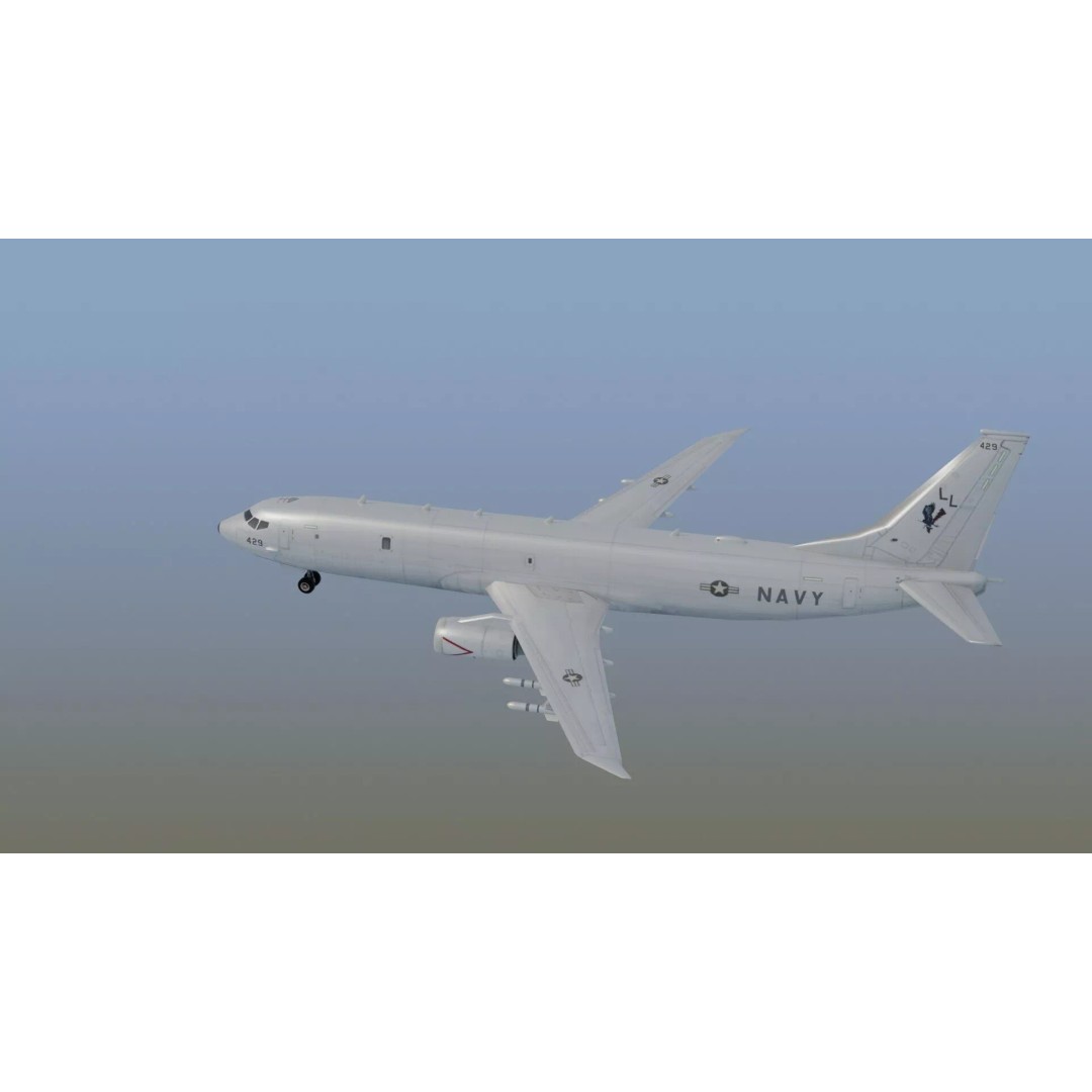 P-8 Poseidon 3D Model – Game Ready Military Aircraft, FBX, OBJ - View 15