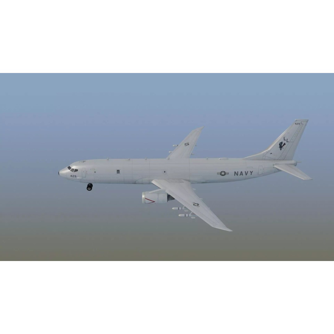 P-8 Poseidon 3D Model – Game Ready Military Aircraft, FBX, OBJ - View 16