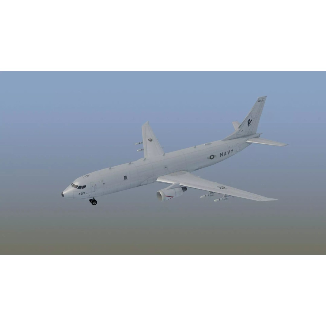 P-8 Poseidon 3D Model – Game Ready Military Aircraft, FBX, OBJ - View 18