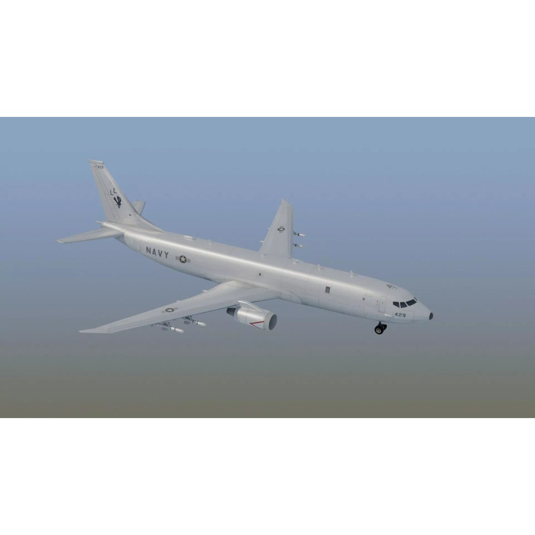 P-8 Poseidon 3D Model – Game Ready Military Aircraft, FBX, OBJ - View 2