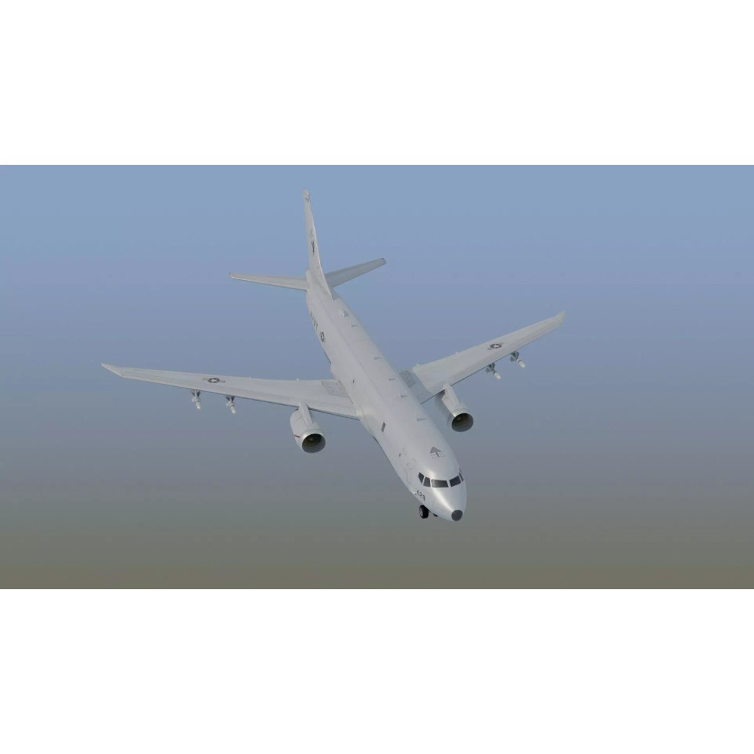 P-8 Poseidon 3D Model – Game Ready Military Aircraft, FBX, OBJ - View 23