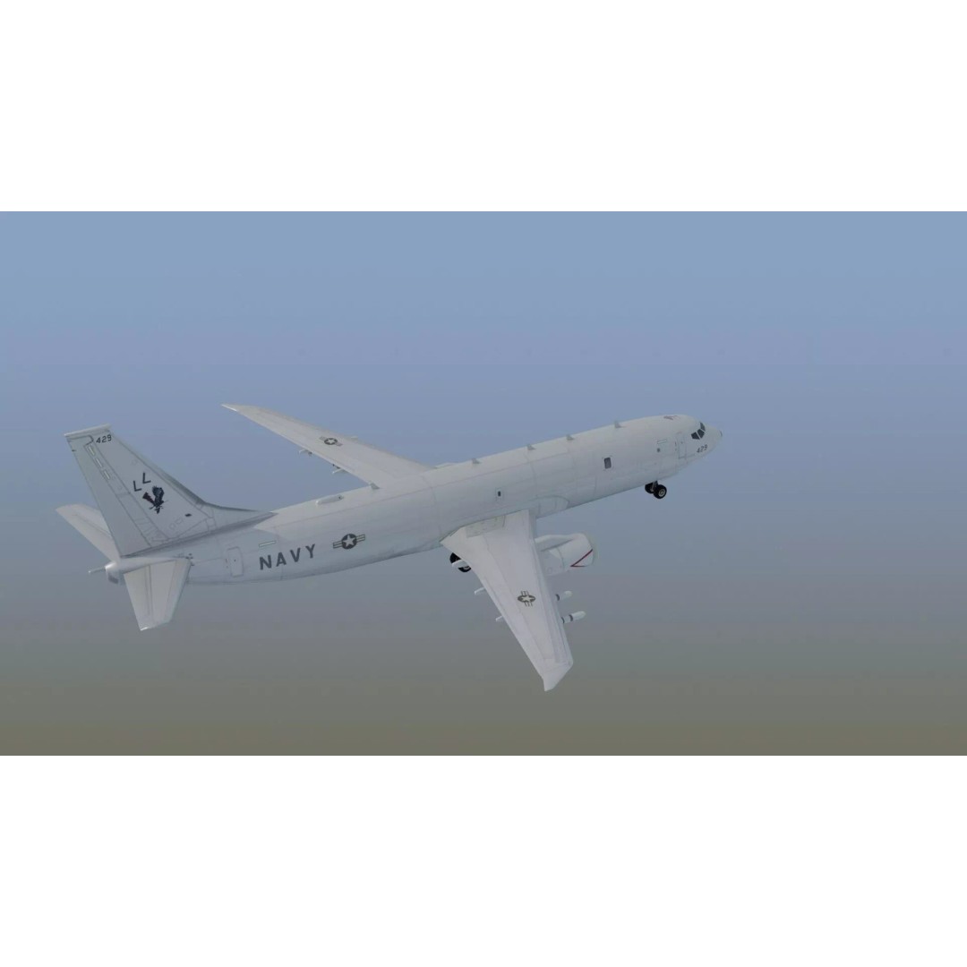 P-8 Poseidon 3D Model – Game Ready Military Aircraft, FBX, OBJ - View 6