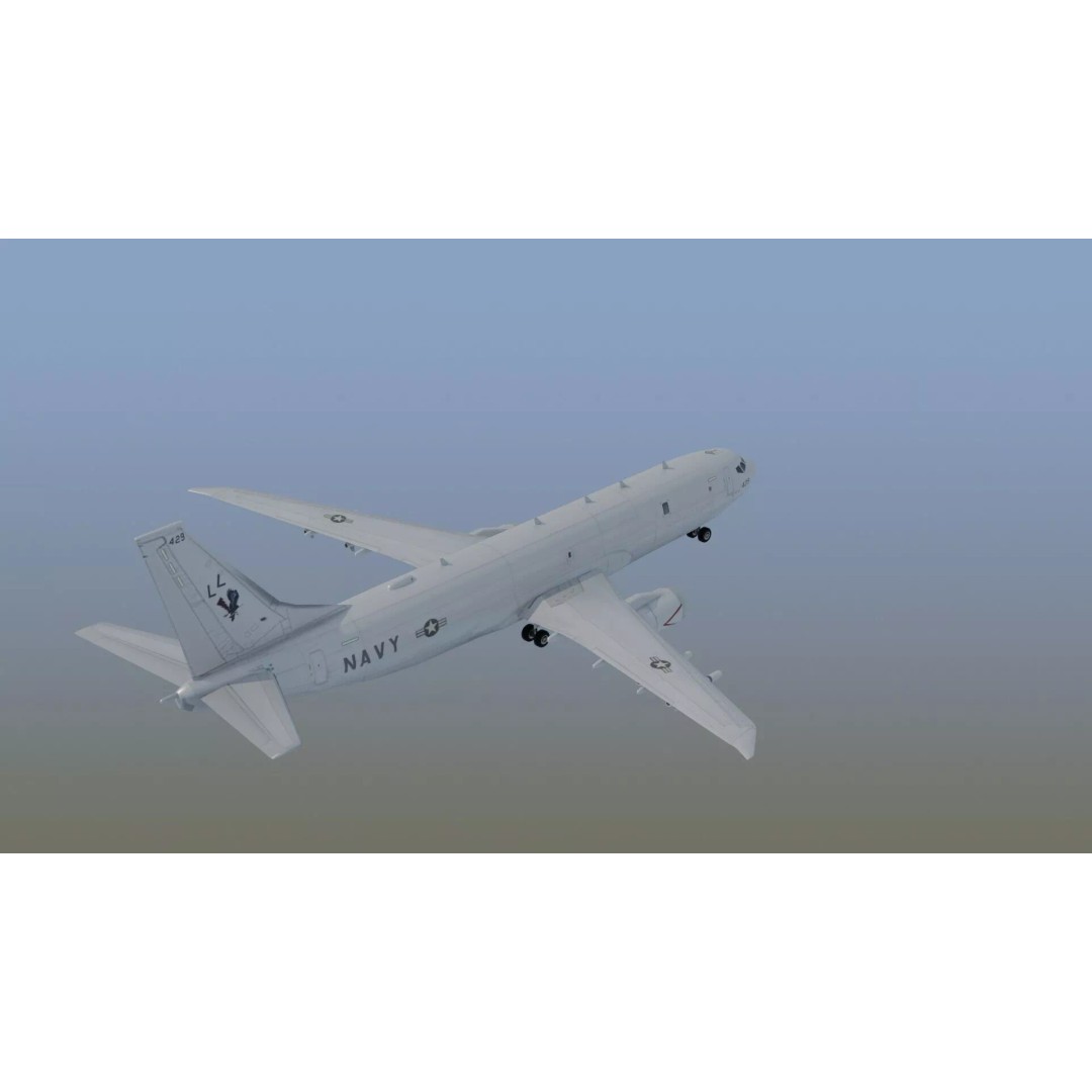 P-8 Poseidon 3D Model – Game Ready Military Aircraft, FBX, OBJ - View 7