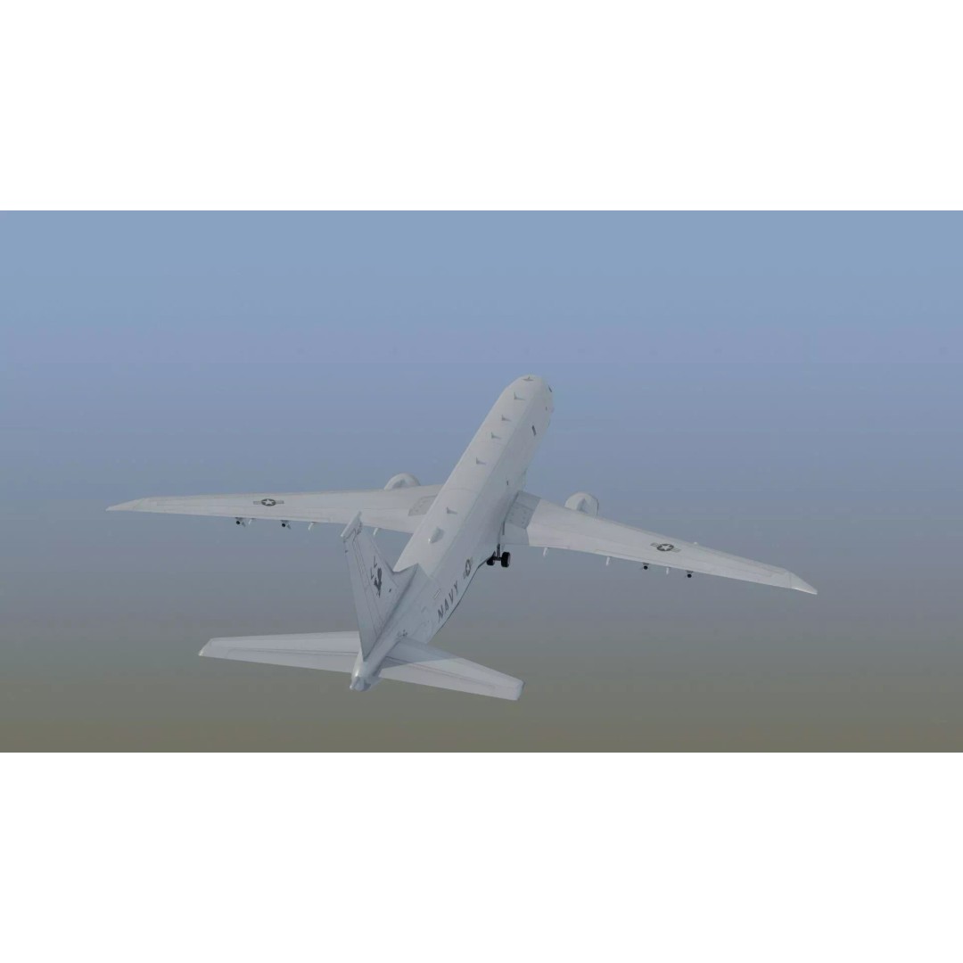 P-8 Poseidon 3D Model – Game Ready Military Aircraft, FBX, OBJ - View 9