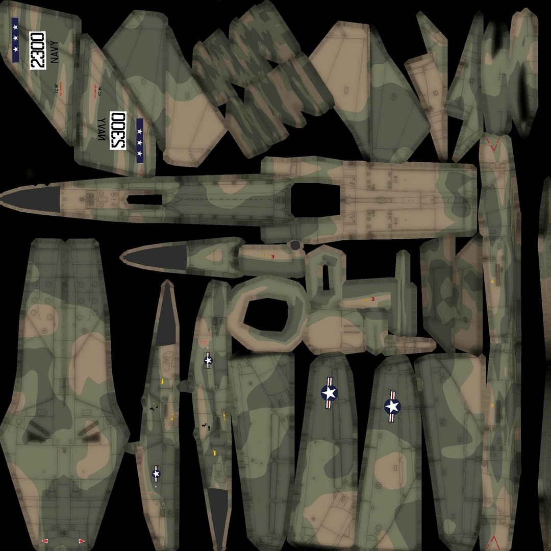 General Dynamics F-111 Aardvark 3D Model – Low Poly Military Aircraft, FBX
